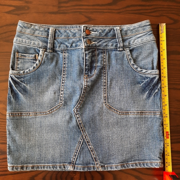 Dish Jeans Blue Denim Skirt Size 27 - Picture 5 of 6